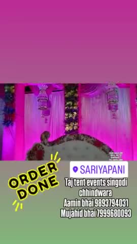 #tajtenteventssingodichhindwada mujahid bhai 7999680093