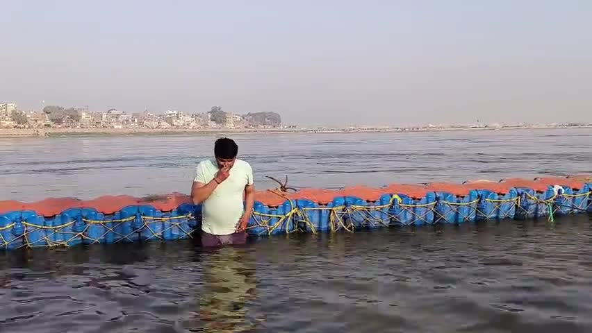 पवित्र #संगम स्नान किया।  #महाकुम्भ