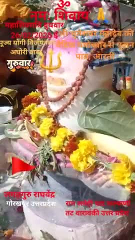 महाशिवरात्रि बुधवार 26/20/2025 ई को वैदिक मंत्रोच्चार से पूजन, जलाभिषेक,पाठ आरती किए गए #jagatgururaghvendra 786gorkhpur