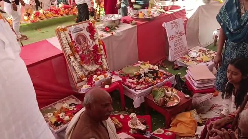 शारदा खदान में प्राण प्रतिष्ठा समारोह का समापन विशाल भंडारा आयोजन किया गया
