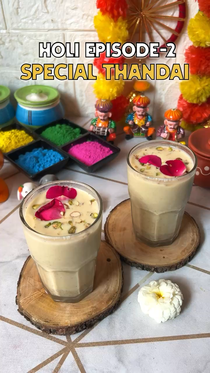 Holi unique and Special Dry-Fruits Thandai Recipe😍 #happyholi #thandai #thandairecipe #holispecial #holirecipes #holihai
