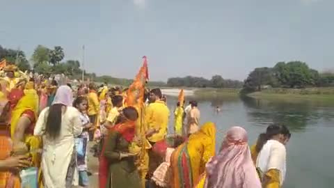 salempur deoria mein ho Raha sriman bhaagvat khatha ka ho Raha kalsh yatra.