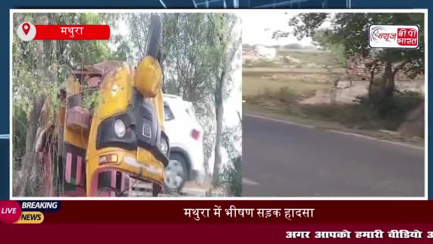 मथुरा में ऑटो पलटने से तीन यात्री घायल, चालक हिरासत में
#मथुरा #ऑटो #घायल