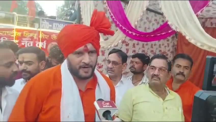 हिंदू नव वर्ष पर जयश्री राम के नाम से गुंजायमान हुई #सीतापुर नगर की गालिया हिंदू शेर सेना के द्वार