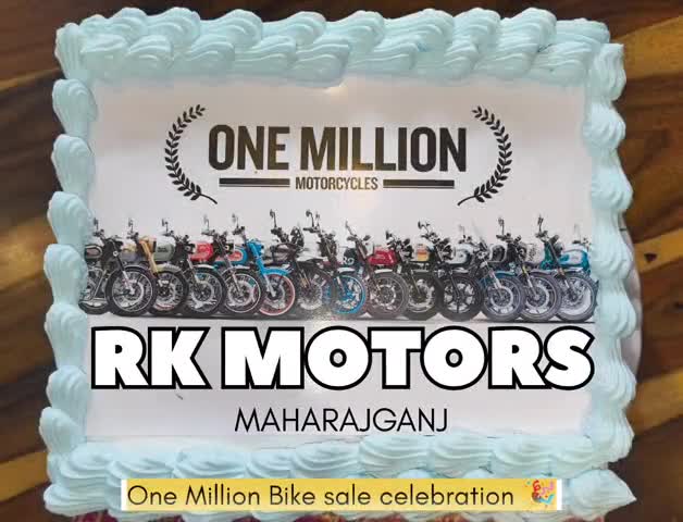 #ONE MILLION this year #royalenfield 
#celebration #teamwork #royalenfieldindia Royal Enfield RK Motors Maharajganj Ravi Pratap Tripathi #highlight