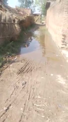 पहली ही बारिश में रास्ता हुआ जलमग्न ।
निघासन के ग्राम पंचायत खैराहना के दिलावल पुरवा गांव का मामला।