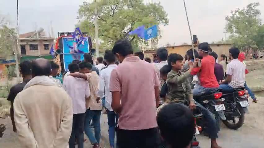 Bharakhara(Banni) gaon mein dhumdham se manae gai Ambedkar jayanti