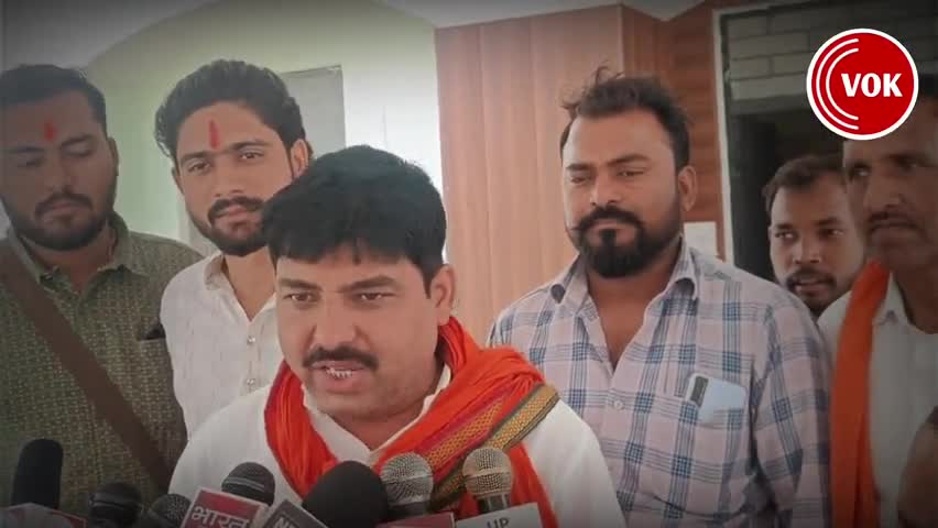सपा नेता, #विधायक_इंद्रजीत_सरोज के बयान पर #हिंदू_परिषद ने किया विरोध #प्रदर्शन