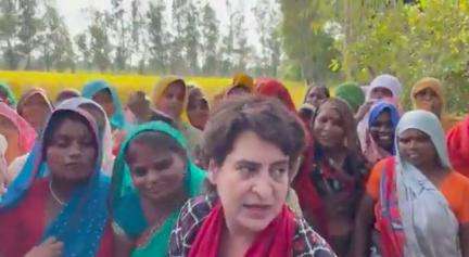 बाराबंकी में धान काट रही महिलाओं से कांग्रेस नेता प्रियंका गांधी ने की मुलाकात, वीडियो आया सामने #प्रियंका_गांधी