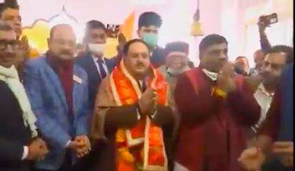 बरेली में बीजेपी के अध्यक्ष जेपी नड्डा ने बड़ा बाग हनुमान मंदिर में की पूजा-अर्चना #यूपी_राजनीति