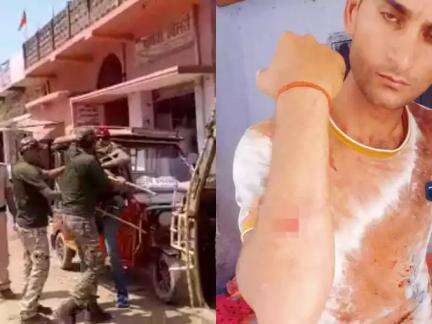 बिहार में बाइक चेकिंग के दौरान पुलिस ने सेना के जवान को डंडे से पीटा, सामने आया वीडियो #बिहार_पुलिस #अपराध