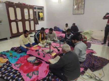 जयप्रकाश इण्टर कालेज में अखण्ड रामचरित मानस पाठ का आयोजन किया गया ।