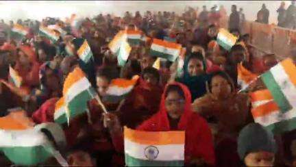 #पथरदेवा के #मेदीपट्टी  गांव में चल रहे कार्यक्रम में #पुलवामा घटना के #शहीदों को #रामायण के कलाकारों ने दी #श्रद्धांजलि