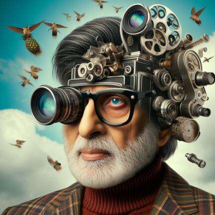 अभिनेता अमिताभ बच्चन ने फिल्म इंडस्ट्री में 55 साल पूरे होने पर शेयर की अपनी एआई जेनरेटेड तस्वीर #अमिताभ_बच्चन