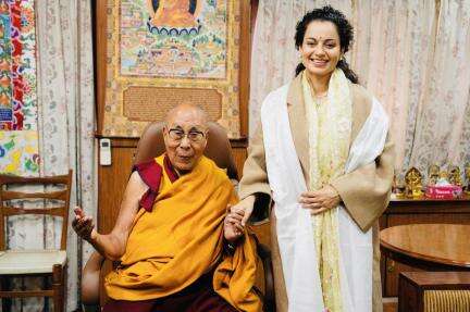 हिमाचल प्रदेश में कंगना रनौत ने दलाई लामा से की मुलाकात, कहा- जीवन के यादगार क्षणों में से एक #कंगना #चुनाव