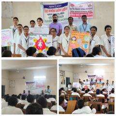 मासिक पाळी स्वच्छता दिन शासकीय नर्सिंग विदयलाय येथे साजरा करण्यात आला