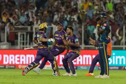 रिंकू सिंह ने आखिरी ओवर में जड़े लगातार 5 छक्के, कोलकाता ने गुजरात के खिलाफ हासिल किया 205 रन का लक्ष्य #मैच #आईपीएल