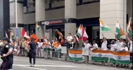 कनाडा में भारतीय वाणिज्य दूतावास के बाहर इकट्ठा हुए खालिस्तानी, भारतीयों ने लहराया तिरंगा #खालिस्तान