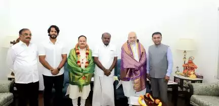 एनडीए में शामिल हुई पूर्व प्रधानमंत्री एचडी देवेगौड़ा की पार्टी जेडीएस #राजनीति #एनडीए
