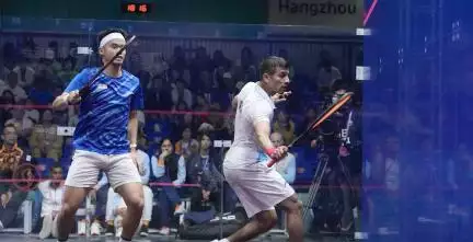 भारतीय स्क्वॉश खिलाड़ी सौरव घोषाल ने रजत पदक के साथ एशियन गेम्स इतिहास में जीता अपना 9वां पदक #एशियन_गेम्स