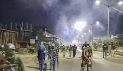 मणिपुर में पेट्रोलिंग कर रहे असम राइफल्स के जवानों पर उग्रवादियों ने घात लगाकर किया हमला #मणिपुर