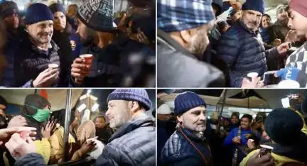 राहुल गांधी ने केदारनाथ में भक्तों को पिलाई चाय व मंदिर में बांटा प्रसाद #राहुल_गांधी