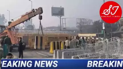 सोनीपत के सिंधु बॉर्डर पर चप्पे-चप्पे पर रखी जा रही पैनी नजर।