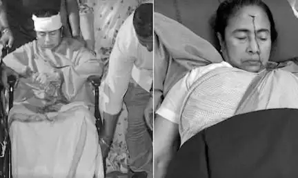 ममता बनर्जी को पीछे से धक्का लगने के कारण लगी चोट, माथे पर लगाए गए हैं 3 टांके: डॉक्टर #ममता_बनर्जी