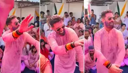 होली पर चिराग पासवान के डांस का वीडियो हुआ वायरल, यूज़र्स ने कहा- 'हाजीपुर का हीरो' #चिराग_पासवान
