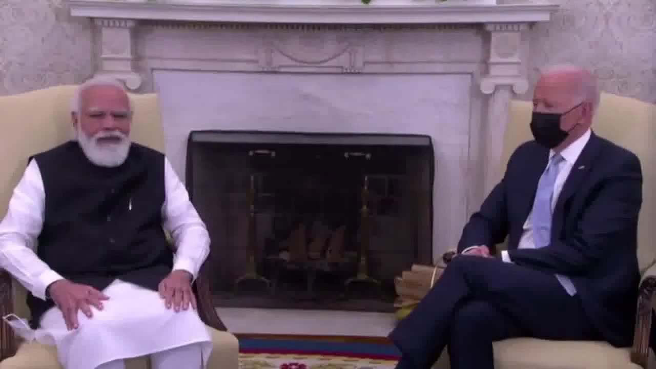 भारतीय मीडिया का बर्ताव अमेरिकी प्रेस से बहुत बेहतर है: PM मोदी के साथ बैठक में US राष्ट्रपति बाइडन #मोदी #बाइडन