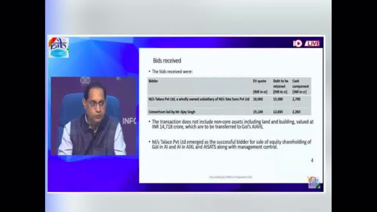 टाटा संस ने ₹18,000 करोड़ में जीती एअर इंडिया की बोली #एअर_इंडिया
