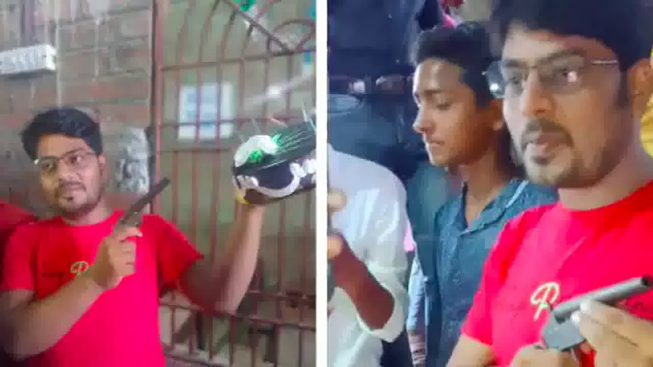 छपरा में टीचर ने शिक्षक दिवस पर तमंचे से केक काटकर कराया फोटोशूट, हिरासत में शिक्षक #शिक्षक_दिवस #टीचर_तमंचा